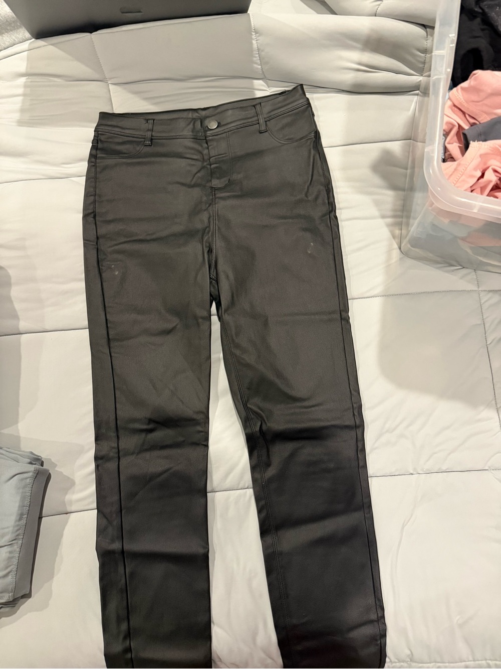 Windsor Women’s Black Skinny  faux leather Jeans